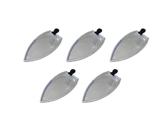 Kit com 5 sapatas antibrilho industriais de alumínio com teflon para Ferro Continental VPress VAP-20 e VAP-25