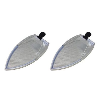 Kit com 2 sapatas antibrilho industriais de alumínio com teflon para Ferro Continental VPress VAP-20 e VAP-25